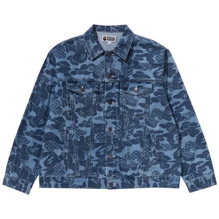 BAPE Asia Camo Denim Jacket Indigo
