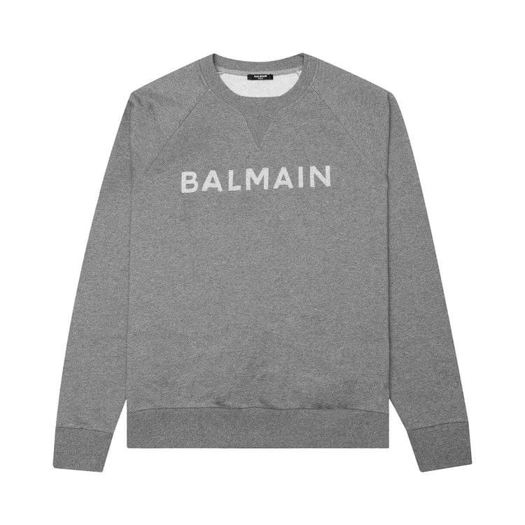 Balmain Eco Sustainable Cut Sweatshirt Dark Grey