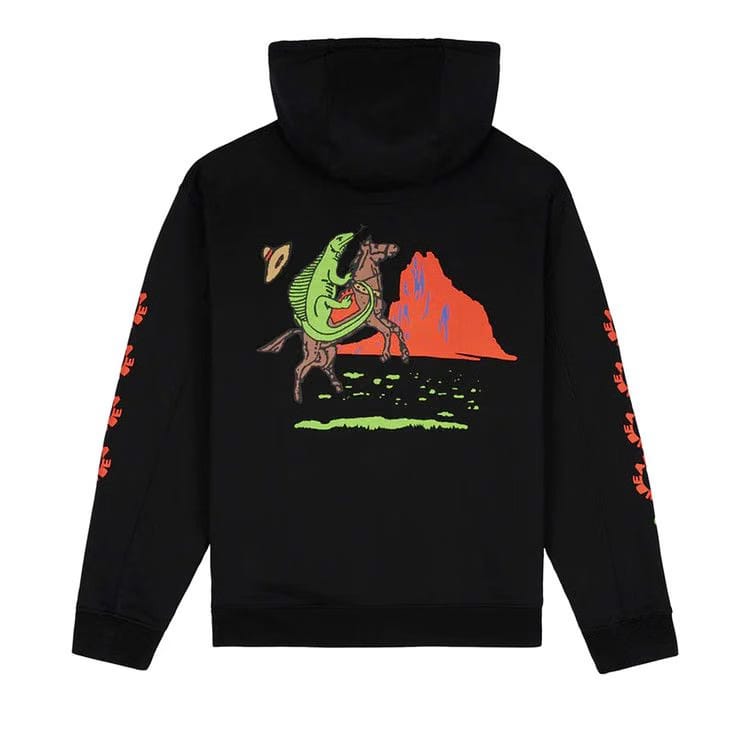 Brain Dead Lizard Cowboy Hoodie Black