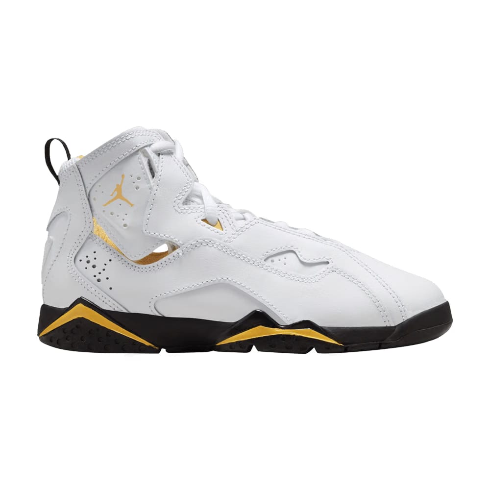Air Jordan True Flight PS White Yellow Ochre