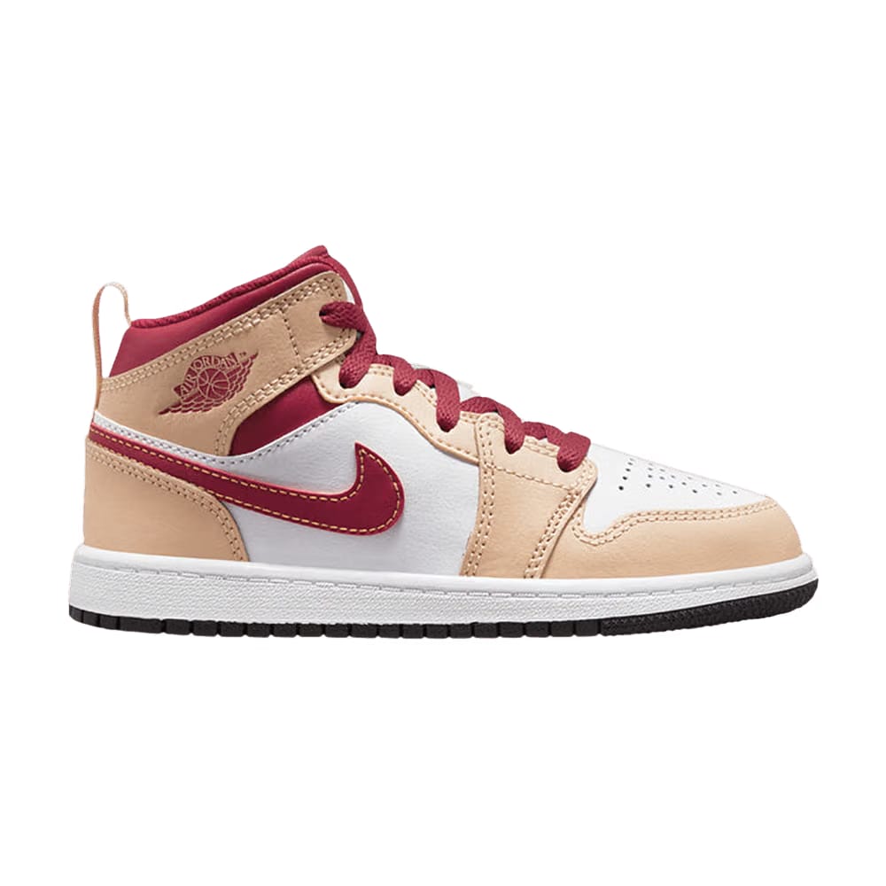 Air Jordan 1 Mid PS Light Curry Cardinal Red