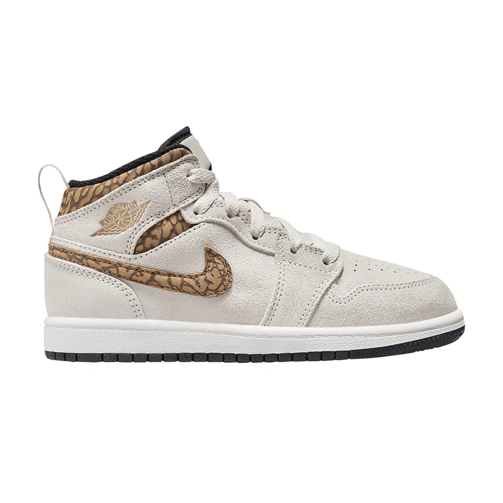 Air Jordan 1 Mid SE PS Brown Elephant