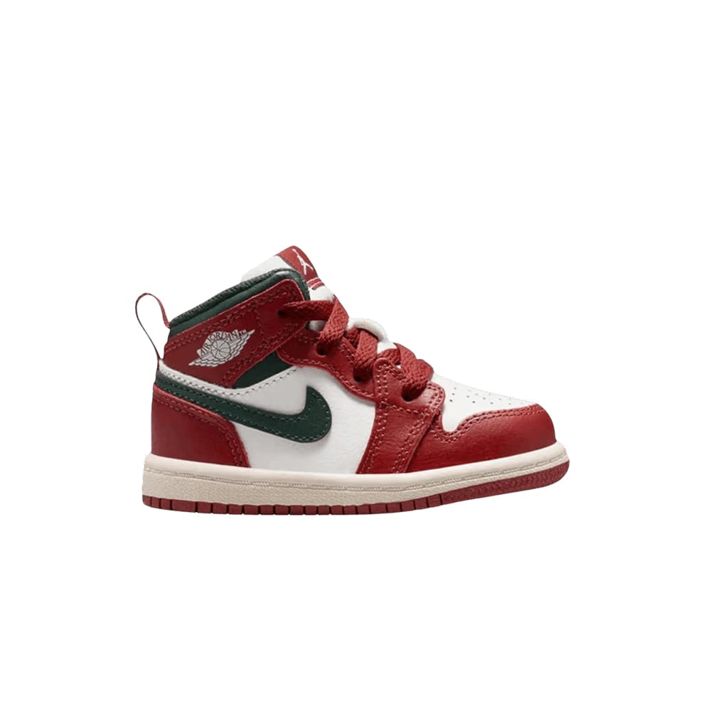 Air Jordan 1 Mid TD Redstone Midnight Green