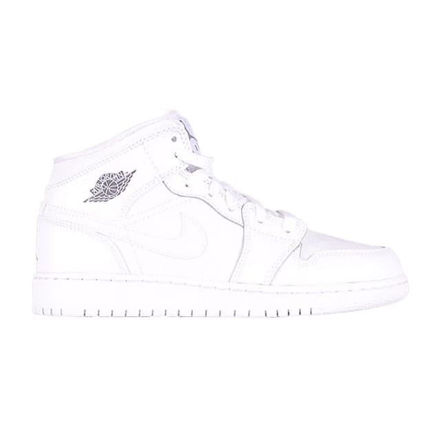 Air Jordan 1 Retro Mid GS White Cool Grey