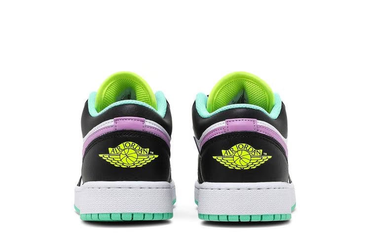 Air Jordan 1 Low GS White Violet Shock