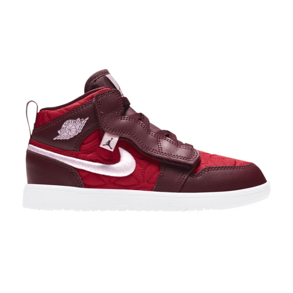 Air Jordan 1 Mid ALT SE PS Red Quilted