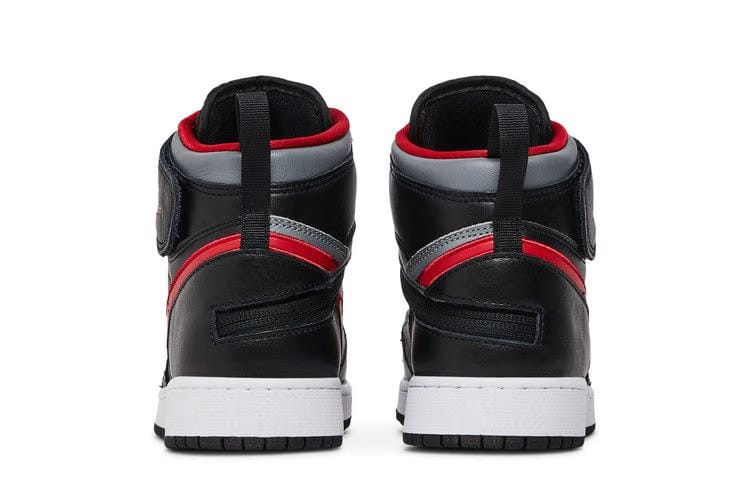 Air Jordan 1 High FlyEase GS Smoke Grey Gym Red