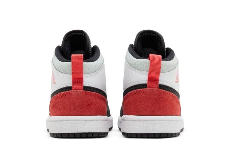 Air Jordan 1 Mid SE PS Red Black Toe