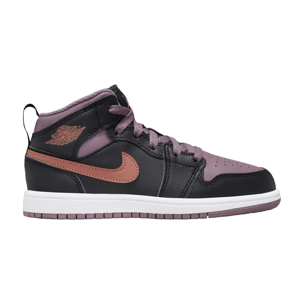 Air Jordan 1 Mid SE PS Black Sky J Mauve