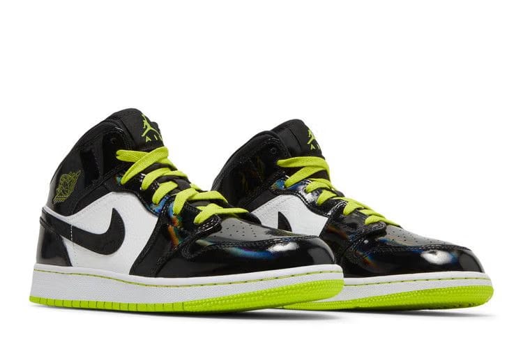 Air Jordan 1 Mid SE GS Black Cyber