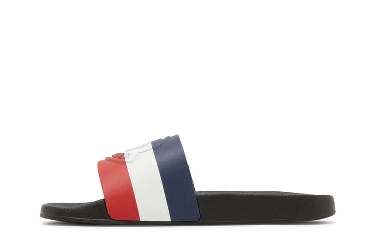 Moncler Basile Pool Slide Black Tricolour