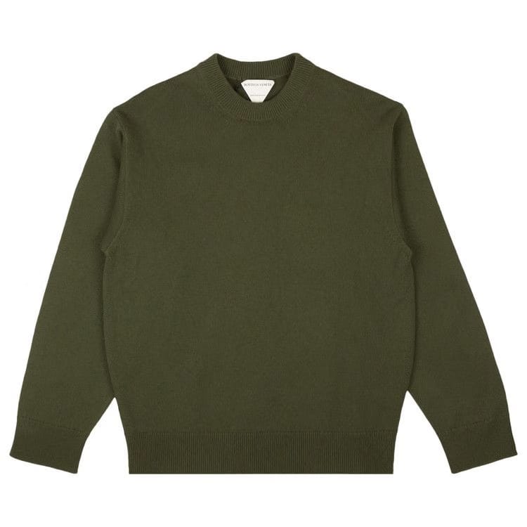 Bottega Veneta Cashmere Crewneck Pullover Sweater Green