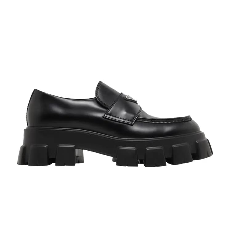 Prada Monolith Loafer Black