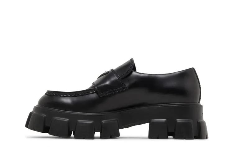 Prada Monolith Loafer Black