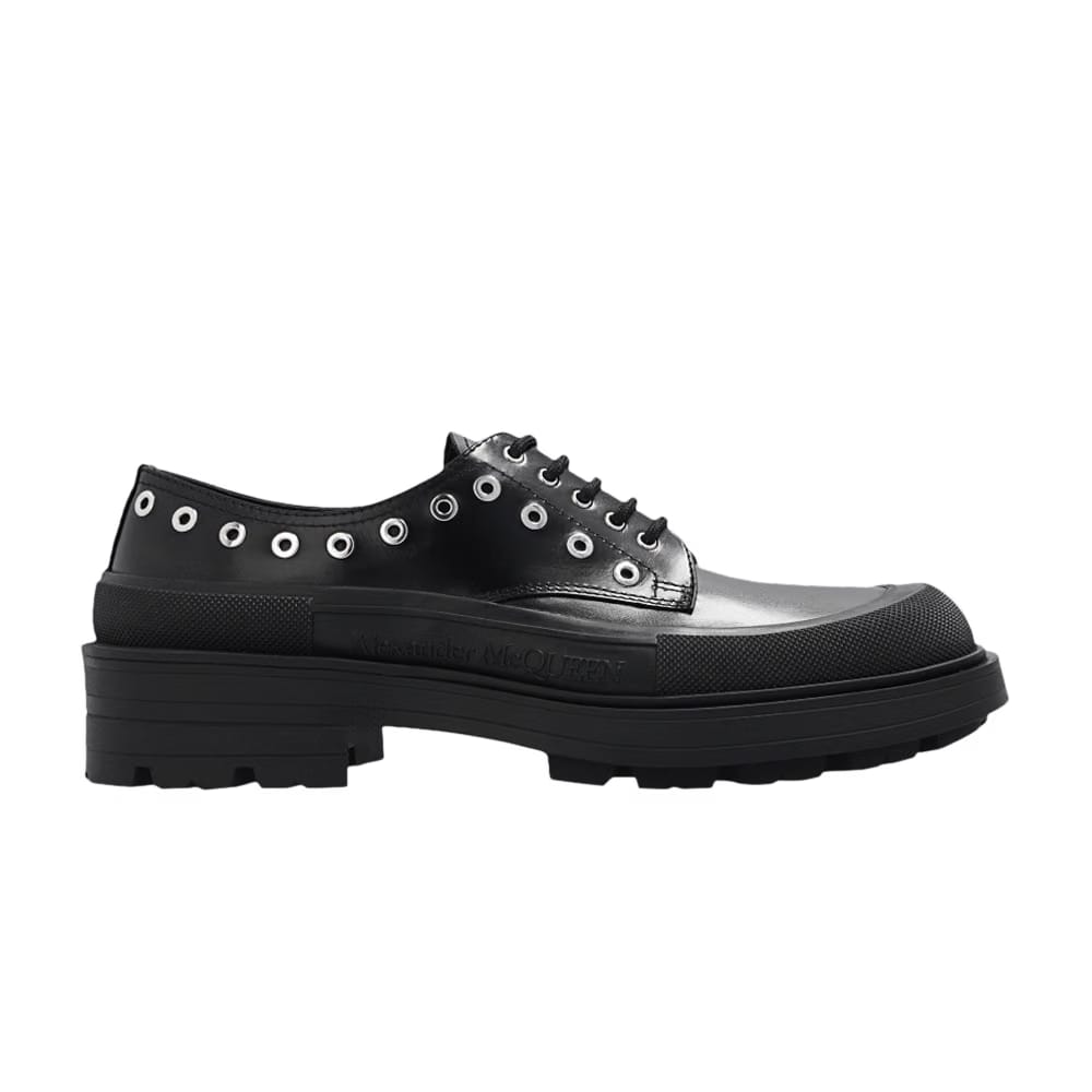 Alexander McQueen Eyelet Derby Black