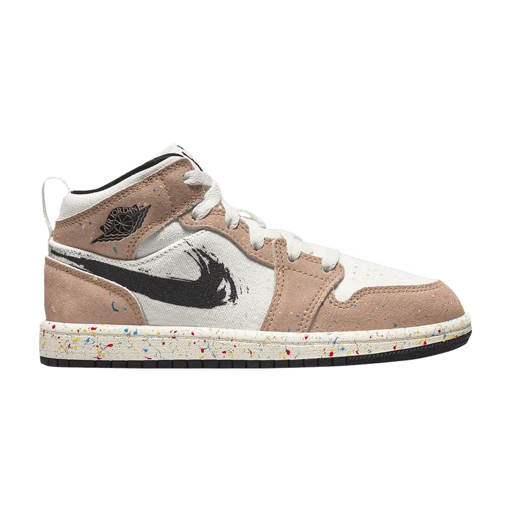 Air Jordan 1 Mid SE PS Brushstroke Paint Splatter