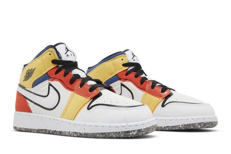 Air Jordan 1 Mid SE GS Multi-Color Canvas
