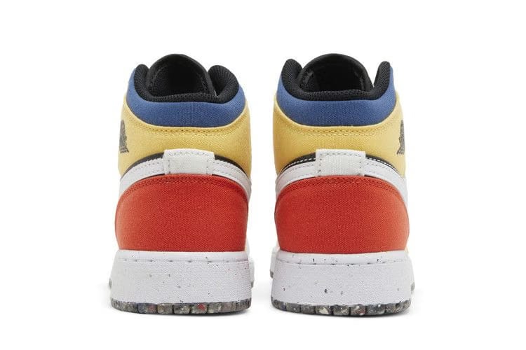 Air Jordan 1 Mid SE GS Multi-Color Canvas