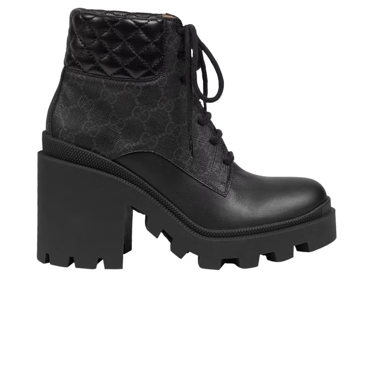 Gucci Wmns GG Ankle Boot 'Black GG Supreme'
