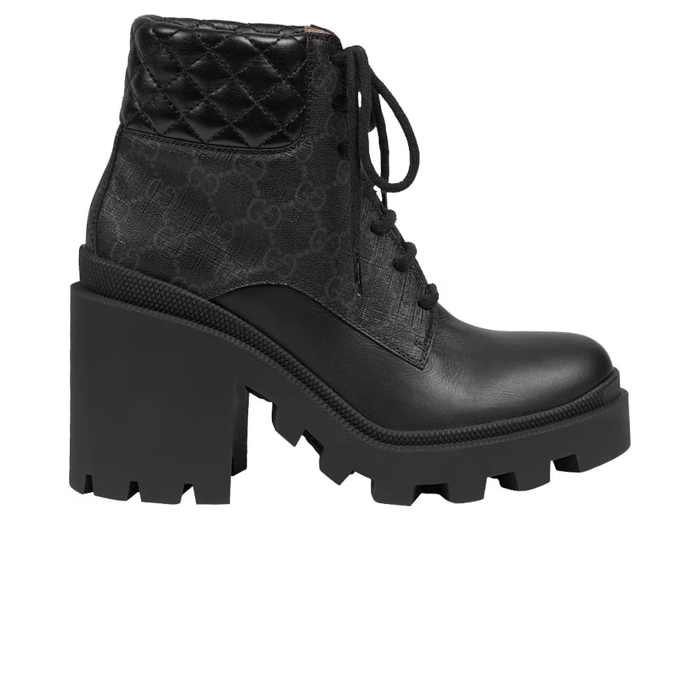Gucci Wmns GG Ankle Boot 'Black GG Supreme'