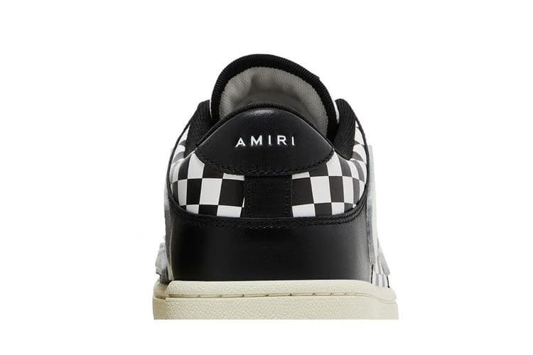 Amiri Skel Top Low Checkered - Black White
