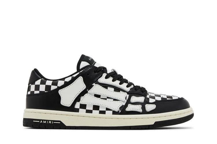 Amiri Skel Top Low Checkered - Black White