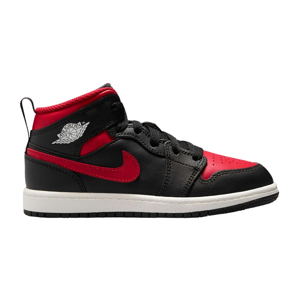 Air Jordan 1 Mid PS Bred Twist