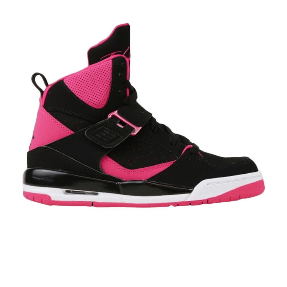 Air Jordan Flight 45 High IP GS Black Vivid Pink