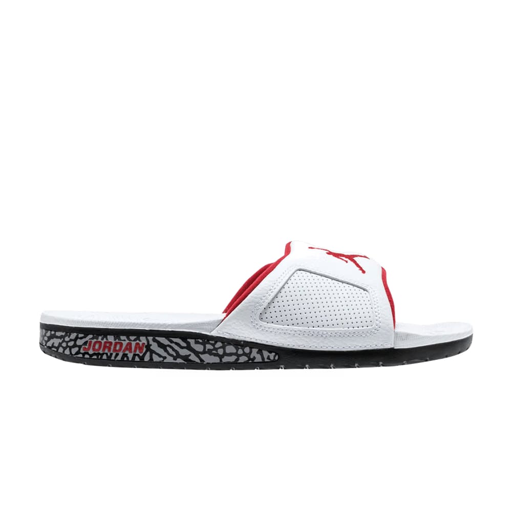 Air Jordan Hydro 3 Retro Slide White University Red