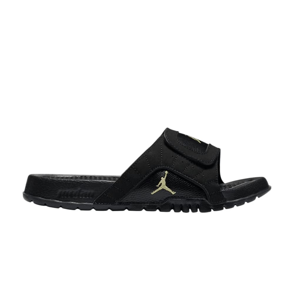 Air Jordan Hydro 12 GS Slide Black Metallic Gold