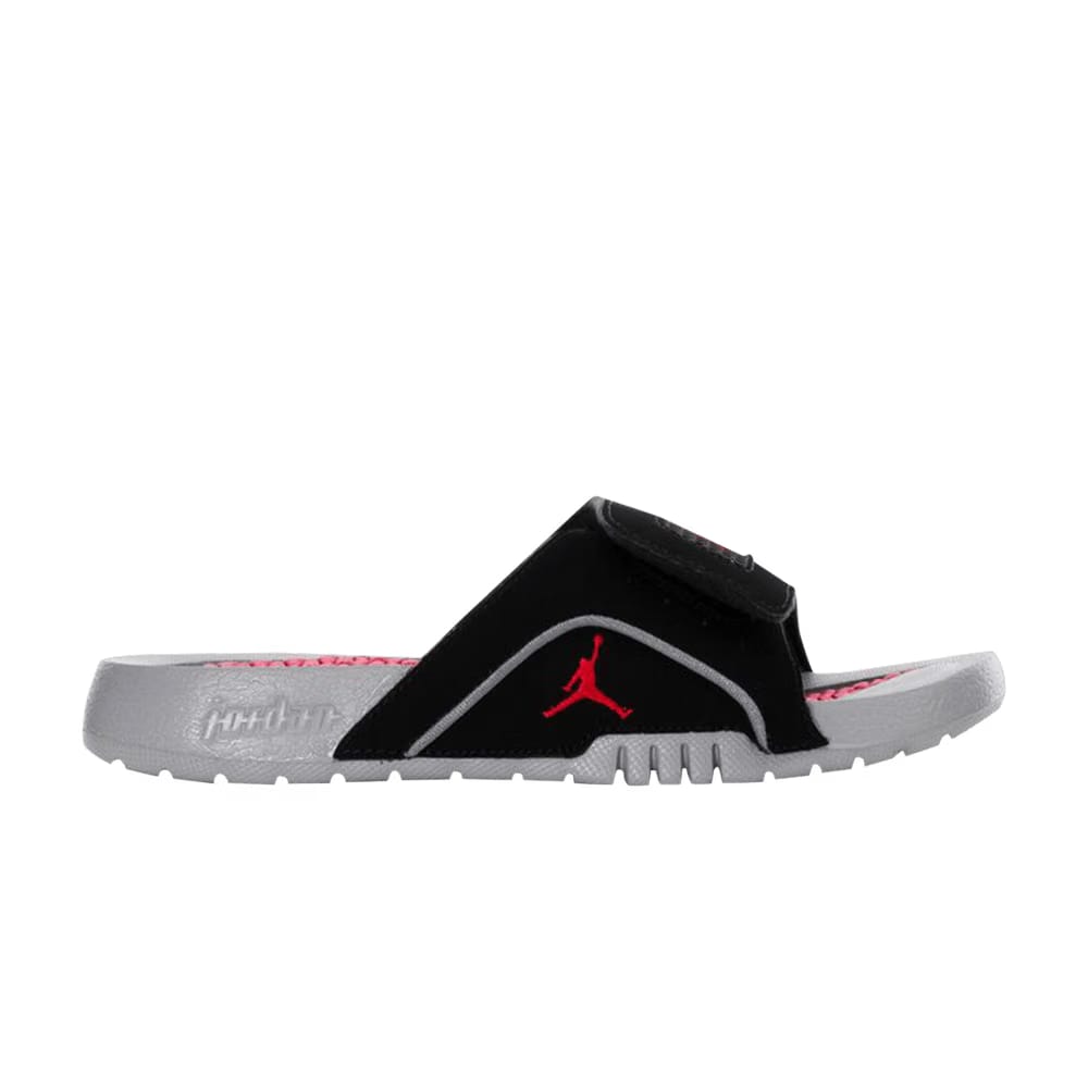 Air Jordan Hydro 4 Retro Slide GS Black Cement Grey