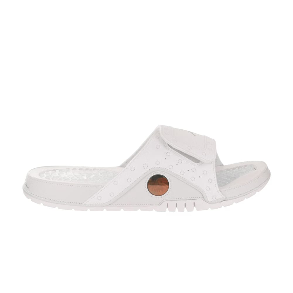 Air Jordan Hydro 13 Slide White Metallic Silver