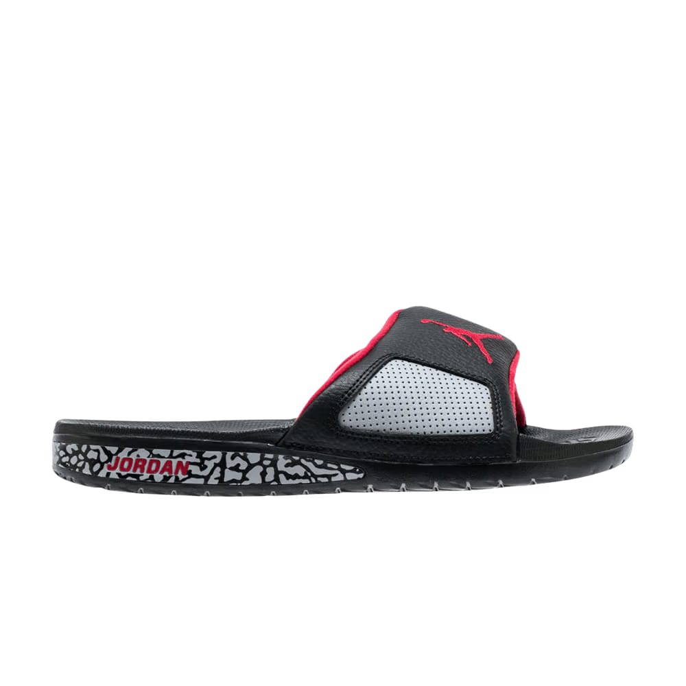 Air Jordan Hydro 3 Retro Slide Black Red Grey