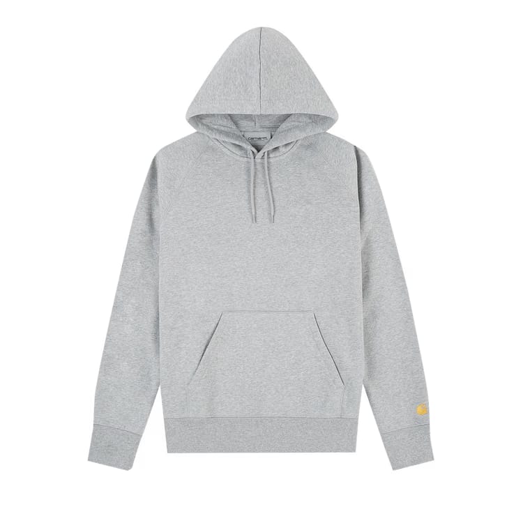 Carhartt WIP Hooded Chase Sweatshirt Heather Grey/Gold