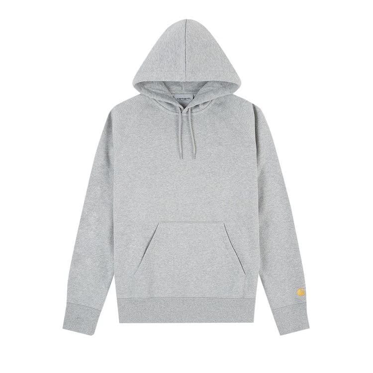 Carhartt WIP Hooded Chase Sweatshirt Heather Grey/Gold