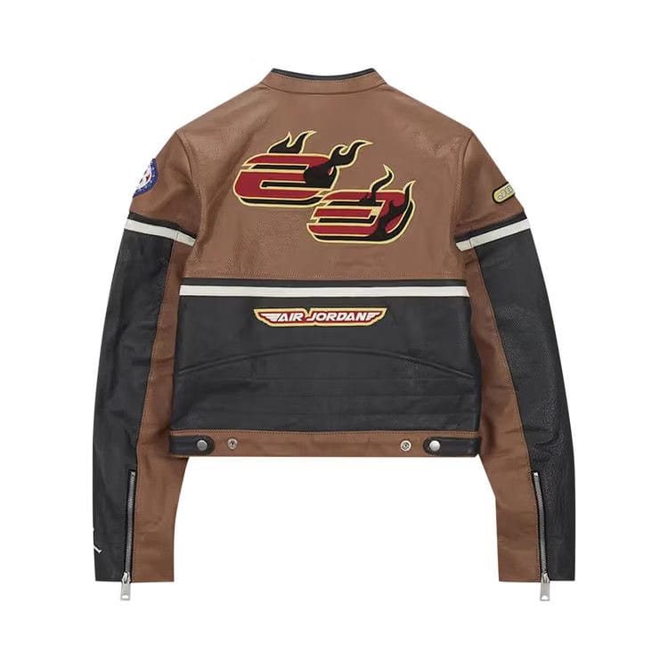 Cactus Jack by Travis Scott x Travis Scott Cactus Jack Leather Jacket Archaeo Brown