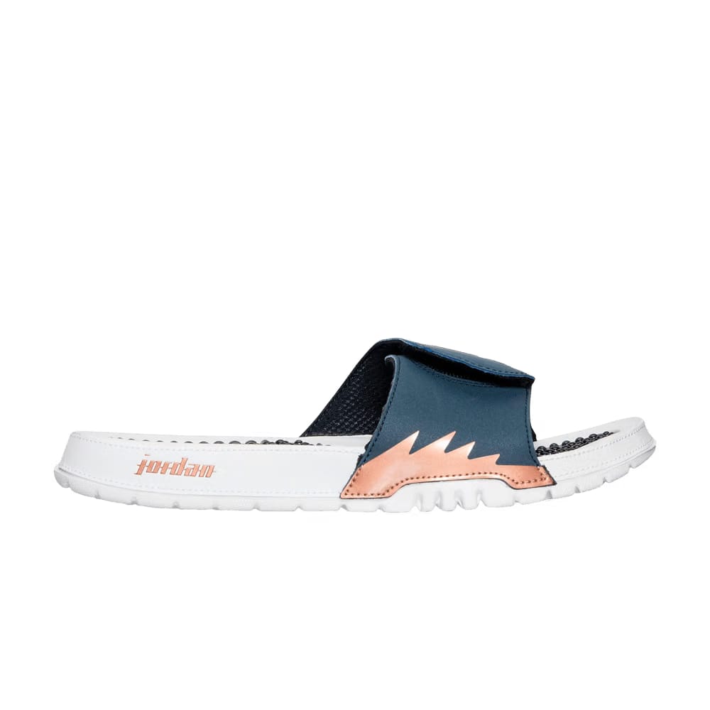 Air Jordan Hydro 5 Retro Slide Obsidian Metallic Red Bronze