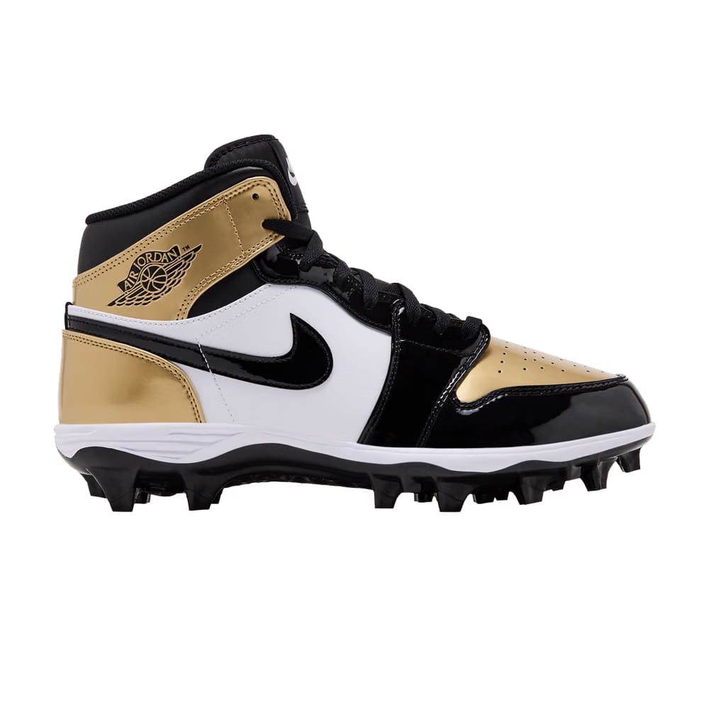 Air Jordan 1 Mid TD Cleat Gold Toe