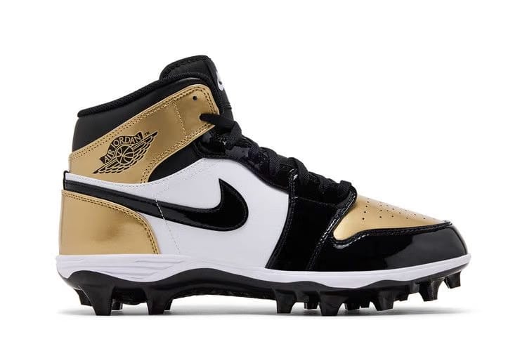 Air Jordan 1 Mid TD Cleat Gold Toe