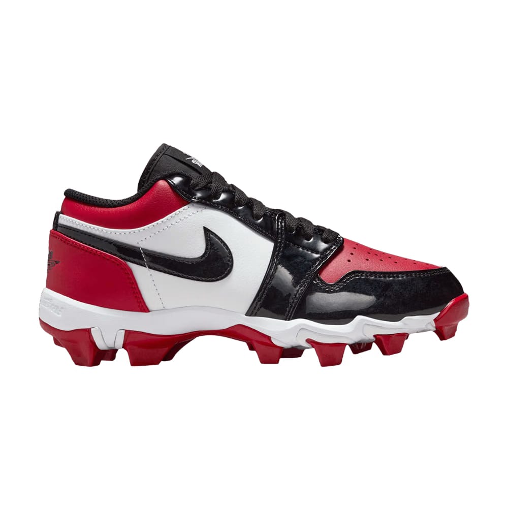 Air Jordan 1 Low Cleat GS Bred Toe