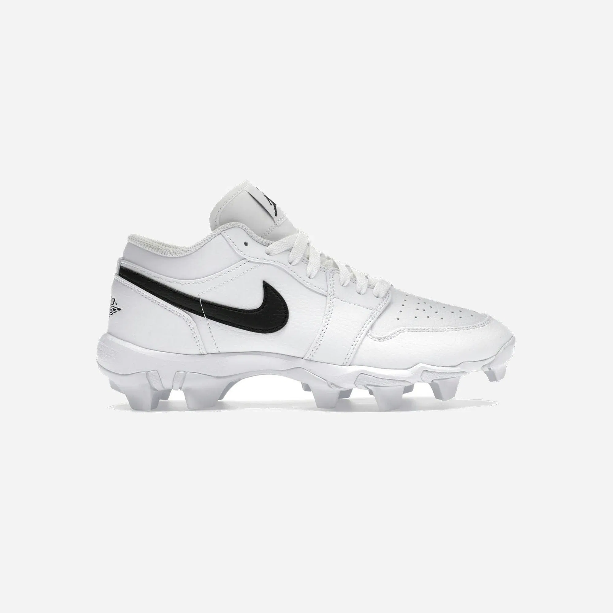 Air Jordan 1 Low Cleat GS White Black