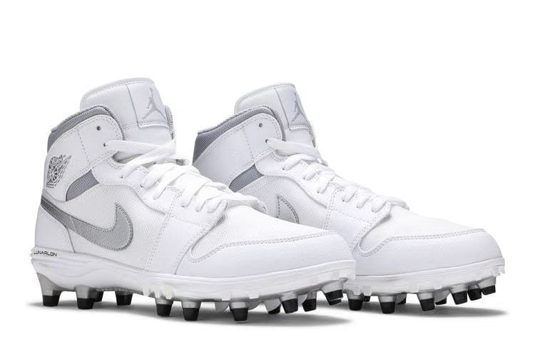 Air Jordan 1 Mid TD Cleat Metallic Silver