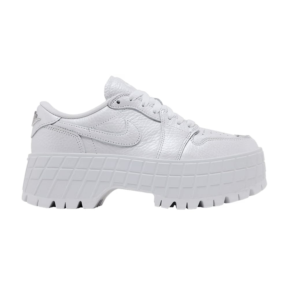 Wmns Air Jordan 1 Low Brooklyn 'White Metallic Silver'