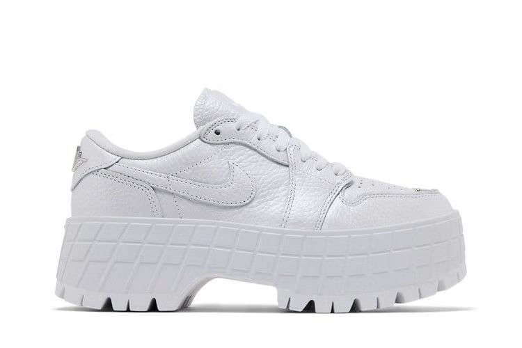 Wmns Air Jordan 1 Low Brooklyn 'White Metallic Silver'