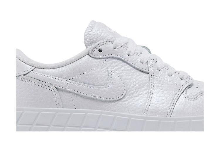 Wmns Air Jordan 1 Low Brooklyn 'White Metallic Silver'