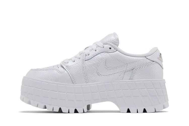 Wmns Air Jordan 1 Low Brooklyn 'White Metallic Silver'