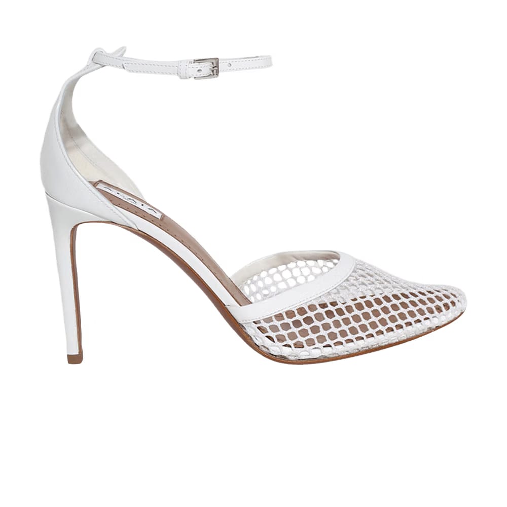 Alaïa Wmns High Fishnet Pump 'White'