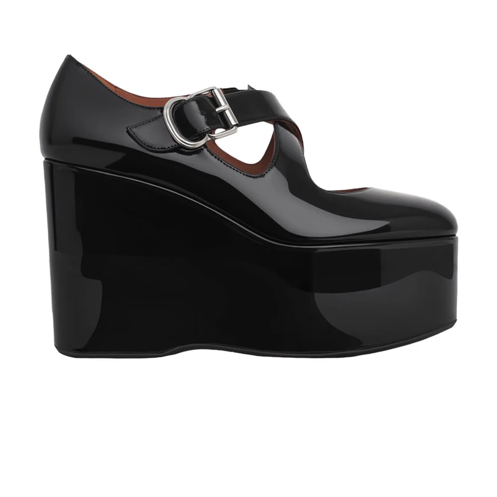 Alaïa Wmns Criss Cross Wedge 'Patent Black'