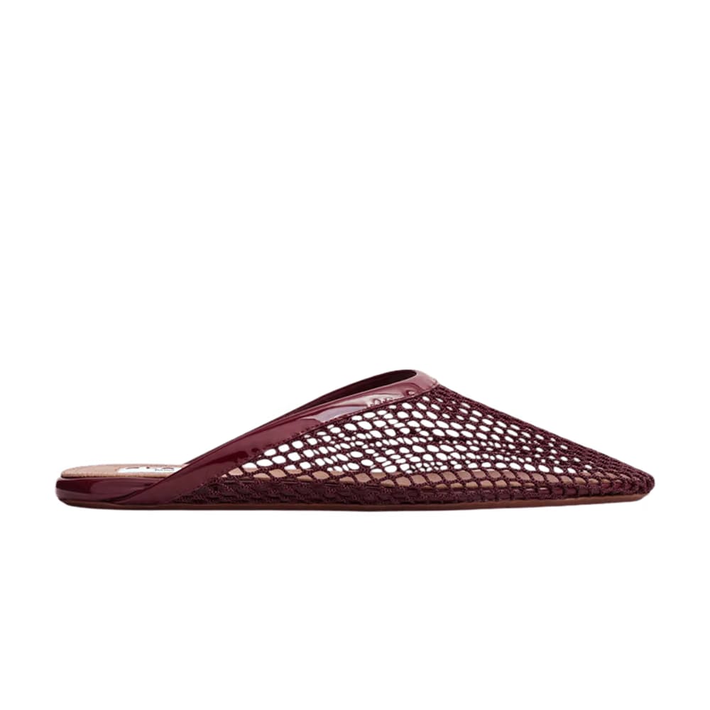Alaïa Wmns Fishnet Mule 'Maroon'