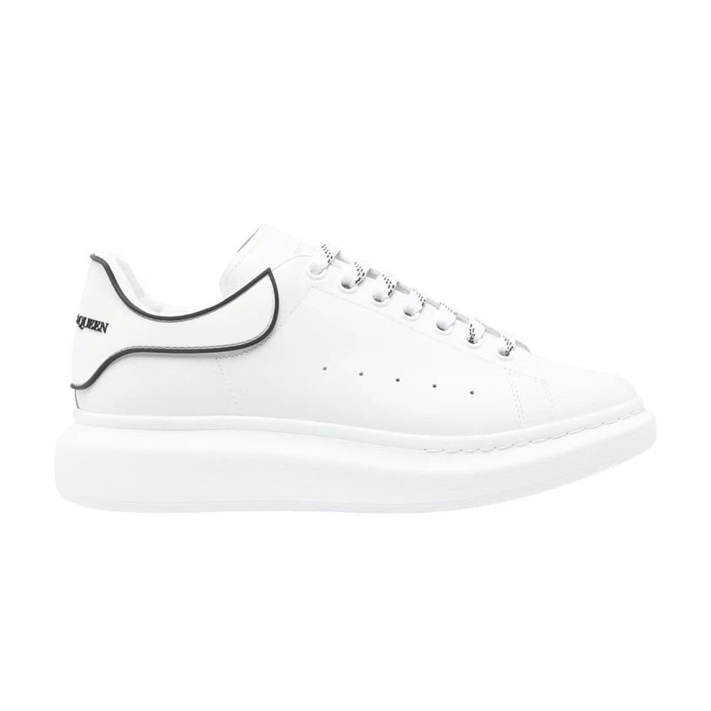 Alexander McQueen Oversized Sneaker White Black Contrast Heel